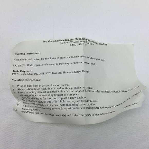 Restore Restyle Brass White Ceramic Finish Hook Instructions Hardware Silver - Picture 6 of 10